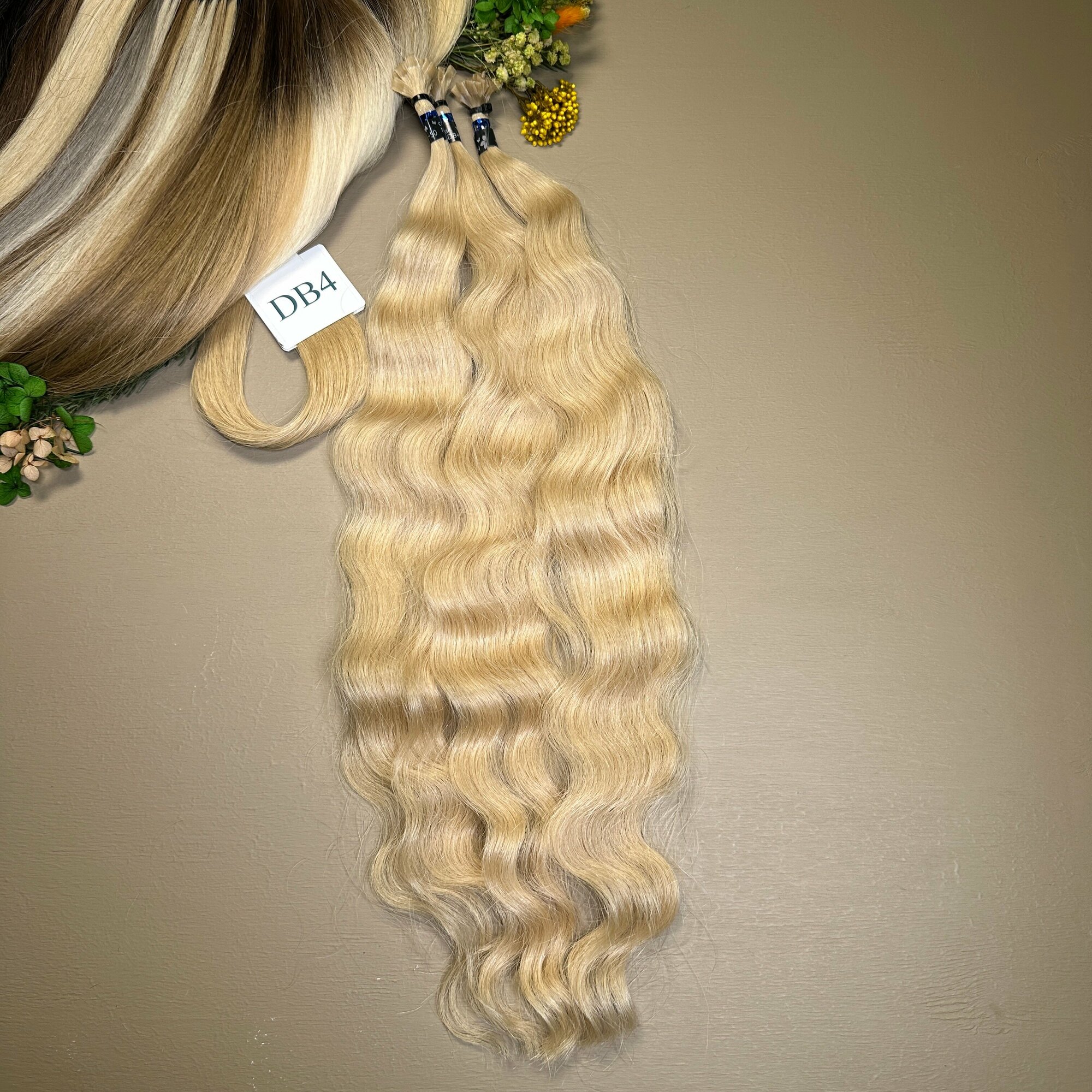 Волосы кудри славянские Belli Capelli на классической капсуле 45-50см оттенок №DB4 (25 капсул)