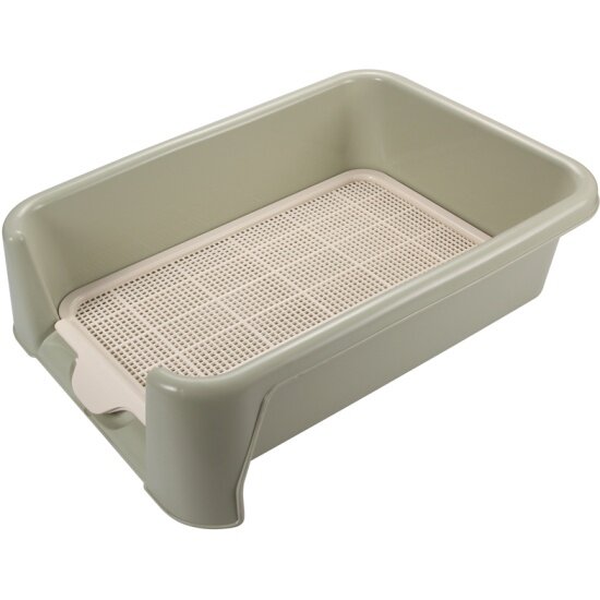 Картинки Туалет для собак Triol P652 (сетка в комплекте), оливковый, 52х40х15 см