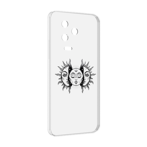 Чехол MyPads луна-в-солнце для Infinix Note 12 Pro 4G X676B задняя-панель-накладка-бампер