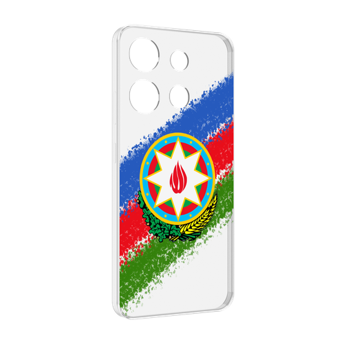 Чехол MyPads герб флаг Азербайджана для Infinix Smart 7 задняя-панель-накладка-бампер
