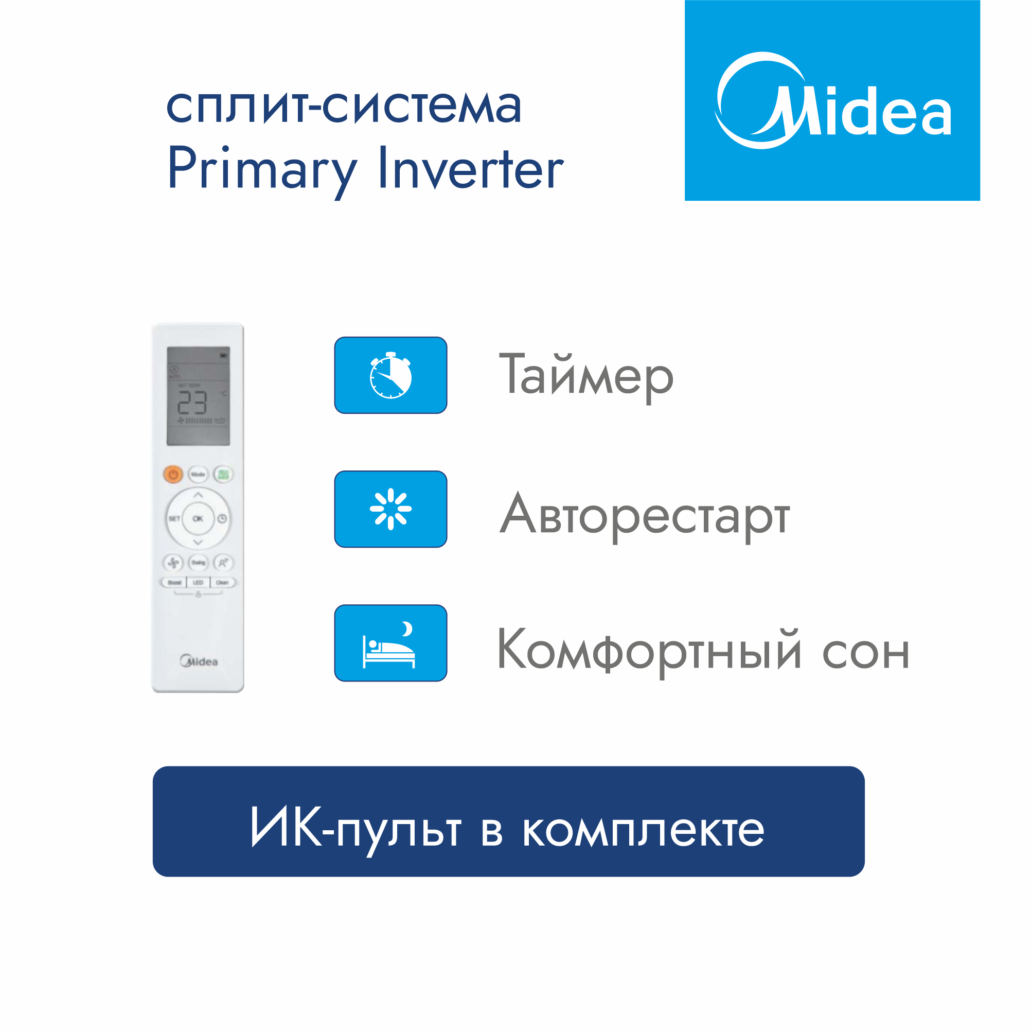 Сплит-система Midea MSAG3-09N8C2-I/MSAG3-09N8C2-O Primary Inverter - фотография № 13