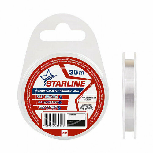 фото Леска iam starline 30m прозрачный d0.148