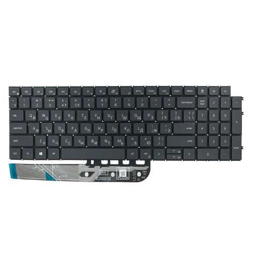 Клавиатура с подсветкой для Dell Inspiron 3511 / vostro 3515 / 5510 / 5515 / 3515 / 7510 / 15 plus 7510 / 16 plus 7610 dell inspiron 11 3147 черная без рамки плоский enter