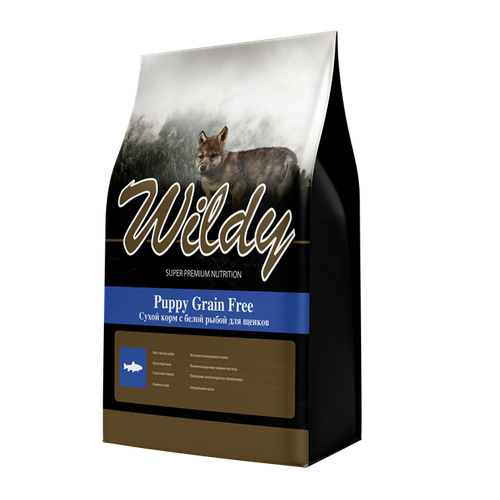 Wildy Puppy Grain Free с белой рыбой (15 кг)