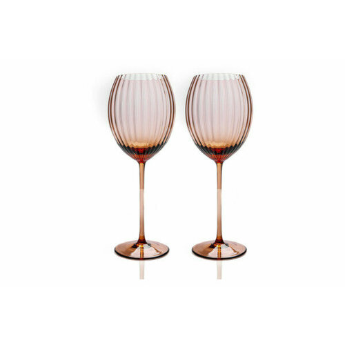 Набор бокалов для белого вина Anna Von Lipa Лион 380 мл, 2 шт, стекло хрустальное, кофейный