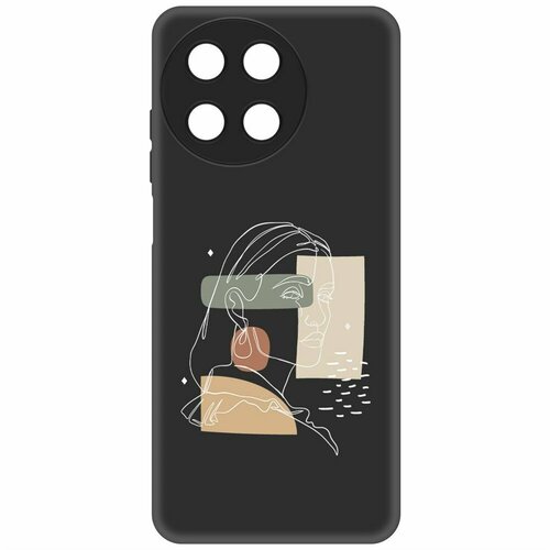 Чехол-накладка Krutoff Soft Case Уверенность для Realme 11 4G черный чехол накладка krutoff soft case корги для realme 11 4g черный