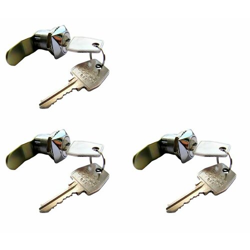 Почтовый замок Евролок 0802 изогнутый ригель поворот 90 градусов (комплект 3 штуки)