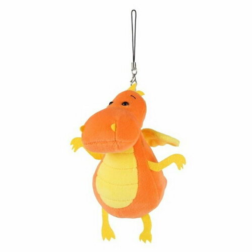 Мягкая игрушка Дракончик, оранжево-жёлтый животик, 13 см