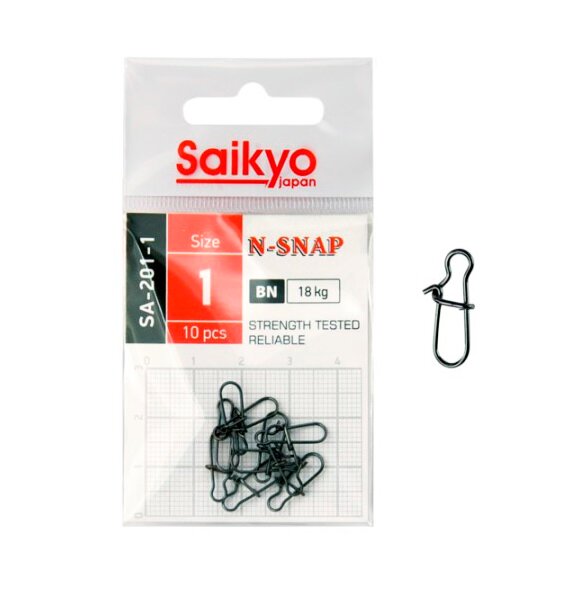 Застежка Saikyo SA-201-1 ( 1 упк. по 10шт.)