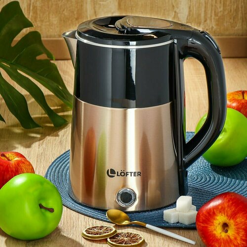 Чайник электрический Lofter A013 22 л 1500 Вт скрытый нагревательный элемент нержавеющая сталь 327000₽