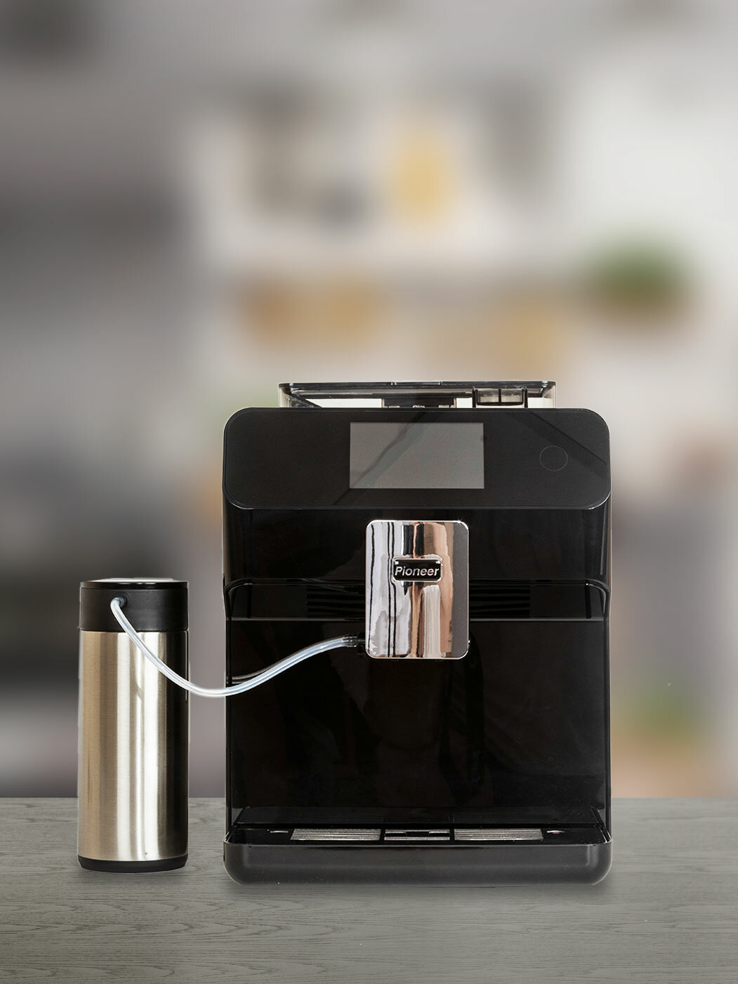 Кофемашина для дома Pioneer со встроенной кофемолкой, автокапучинатор, охладитель молока, 1500 Вт - фотография № 3