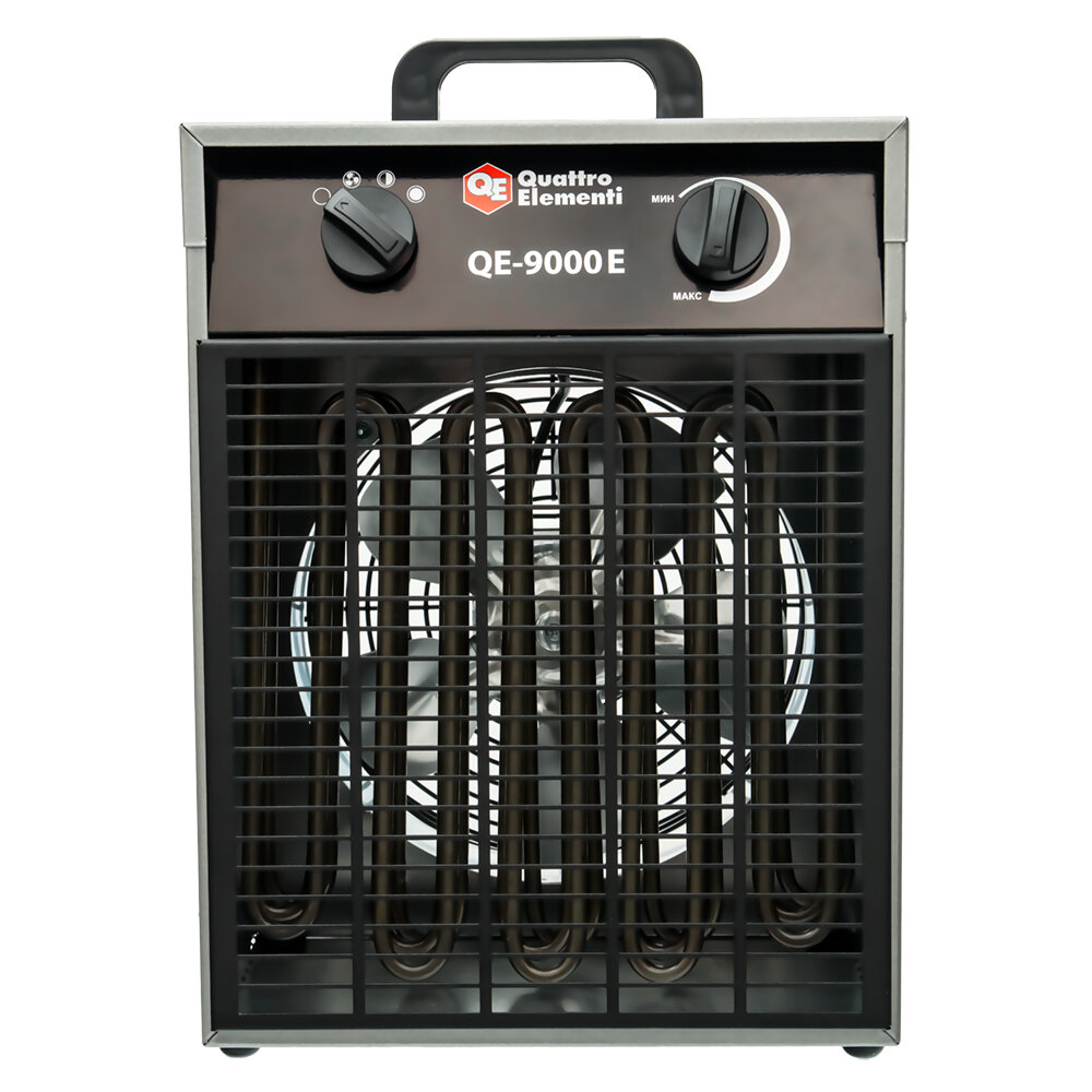 Нагреватель воздуха электрический QUATTRO ELEMENTI QE-9000 E (6 / 9кВт, 380В-3ф, 820 м3/час) - фотография № 3