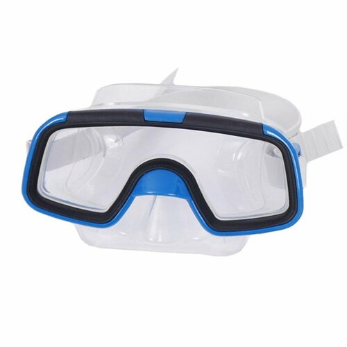 Маска для плавания детская (ПВХ) (синяя) маска для плавания atemi детская 2 3г салат пвх 431