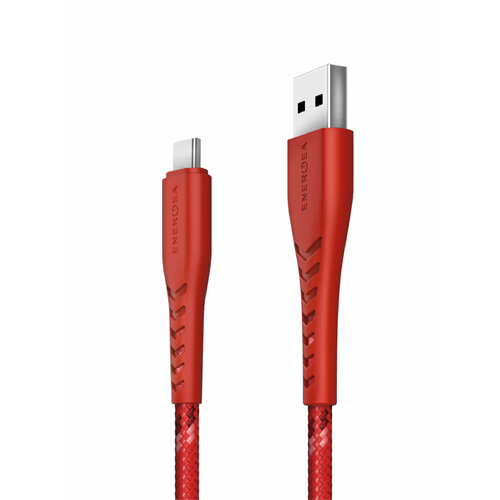 EnergEA Кабель NyloFlex USB-A to USB-C 5A Red 1.5m кабель energea nyloflex usb to lightning с89 rhodium 1 5 м red [cbl nf red150]