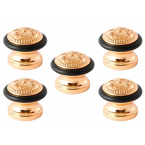 фото Упор дверной fuaro ds sm01 gold-24 золото 24k (комплект 5 штук)