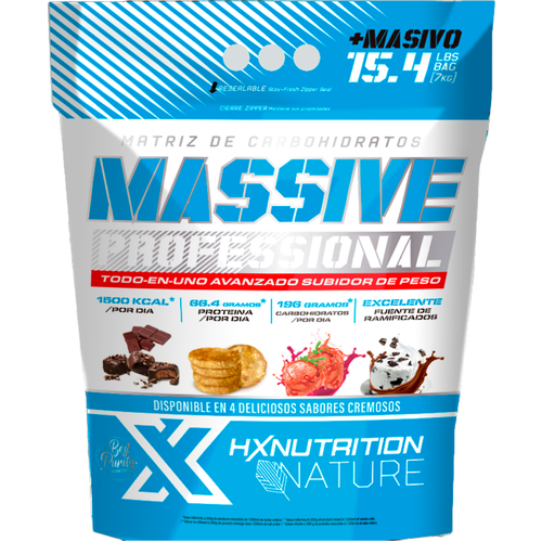 фото Гейнеры высокоуглеводные hx nutrition nature massive gainer (7000 г) печенье