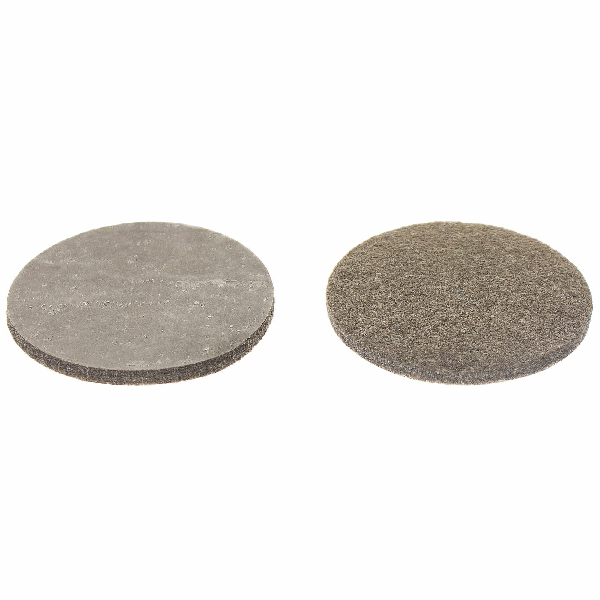 фото Накладки фетровые Standers 50 мм, круглые, войлок, цвет коричневый, 4 шт.