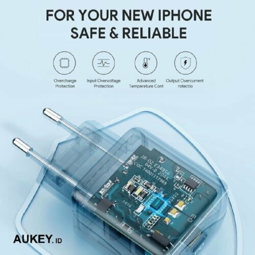 Aukey СЗУ Aukey Swift PA-R1T PD3.0 30W 3A/1USB-C Black черное