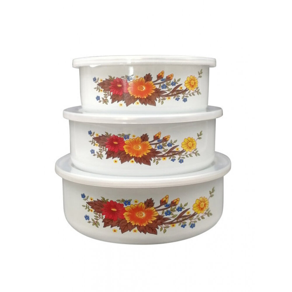 фото Набор эмалированных мисок Mallony FAMILIA