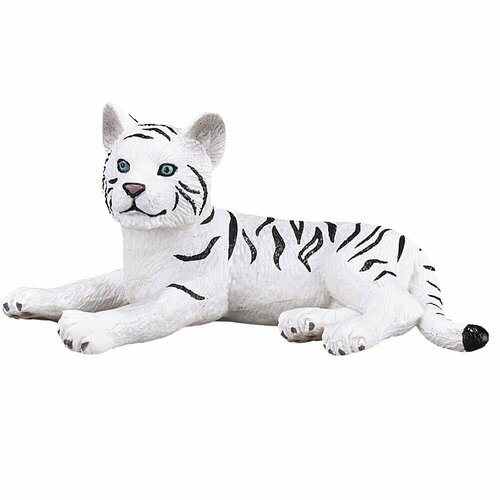 Konik Фигурка Белый тигренок (лежащий) Konik AMW2028 белый тигренок лежащий 26 см