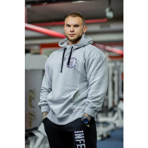 фото Худи inferno style, размер xl, серый