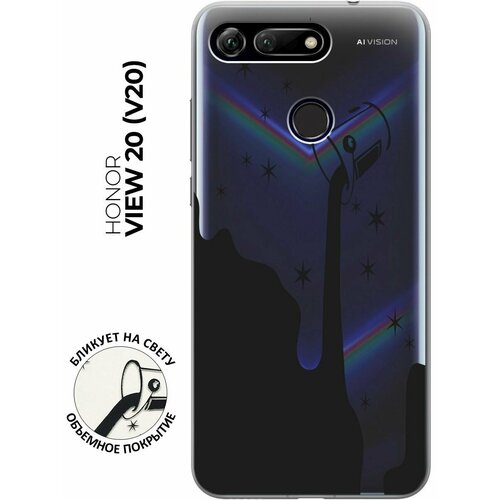 Силиконовый чехол с принтом Magic Paint для Honor View 20 (V20) / Хонор Вив 20 силиконовый чехол с принтом locked для honor view 20 v20 хонор вив 20