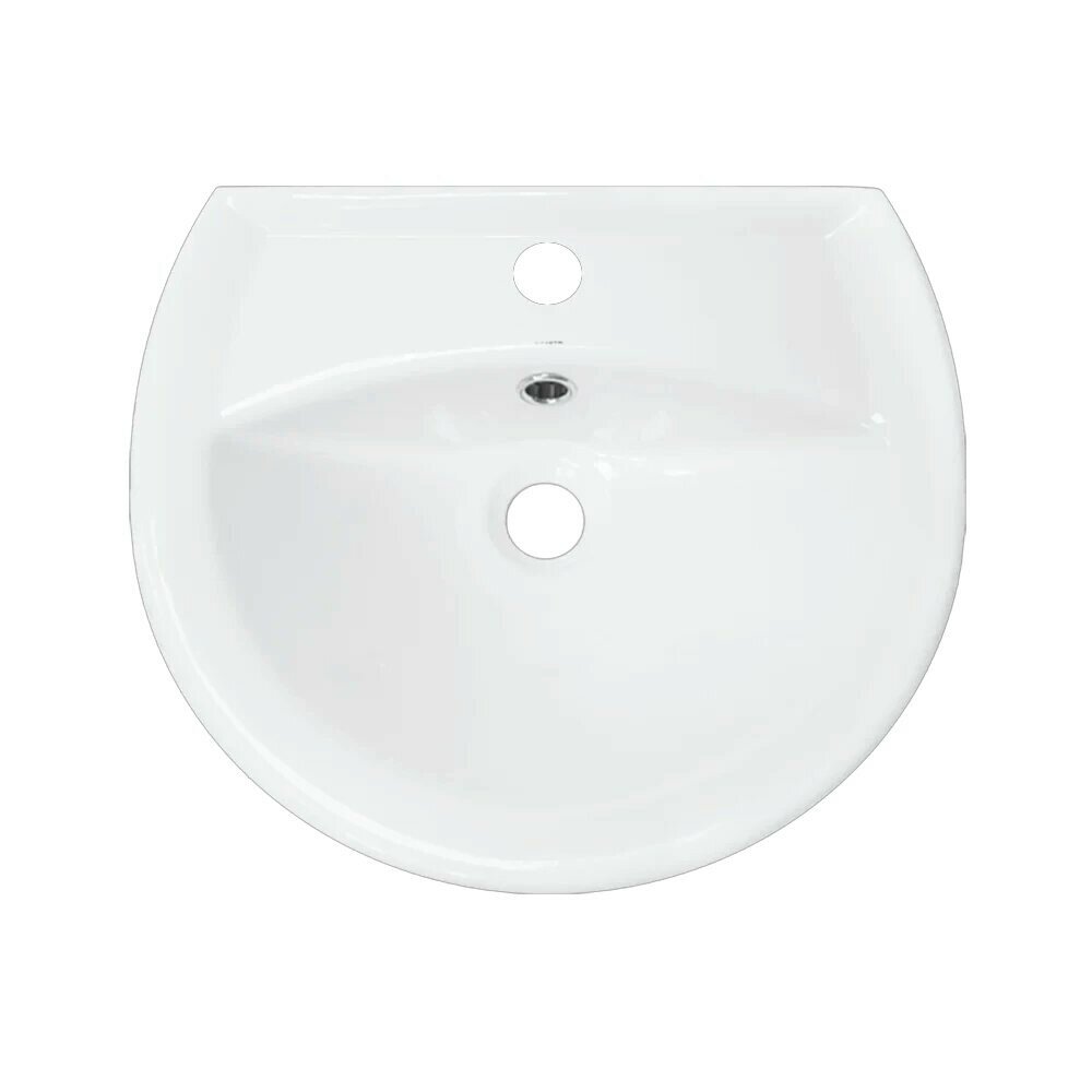 Раковина для ванной Sanita Аттика 48 с хромированным обрамлением (ATC46SAWB01/ WB. PD/Attica/48-C/WHT. G/S1)