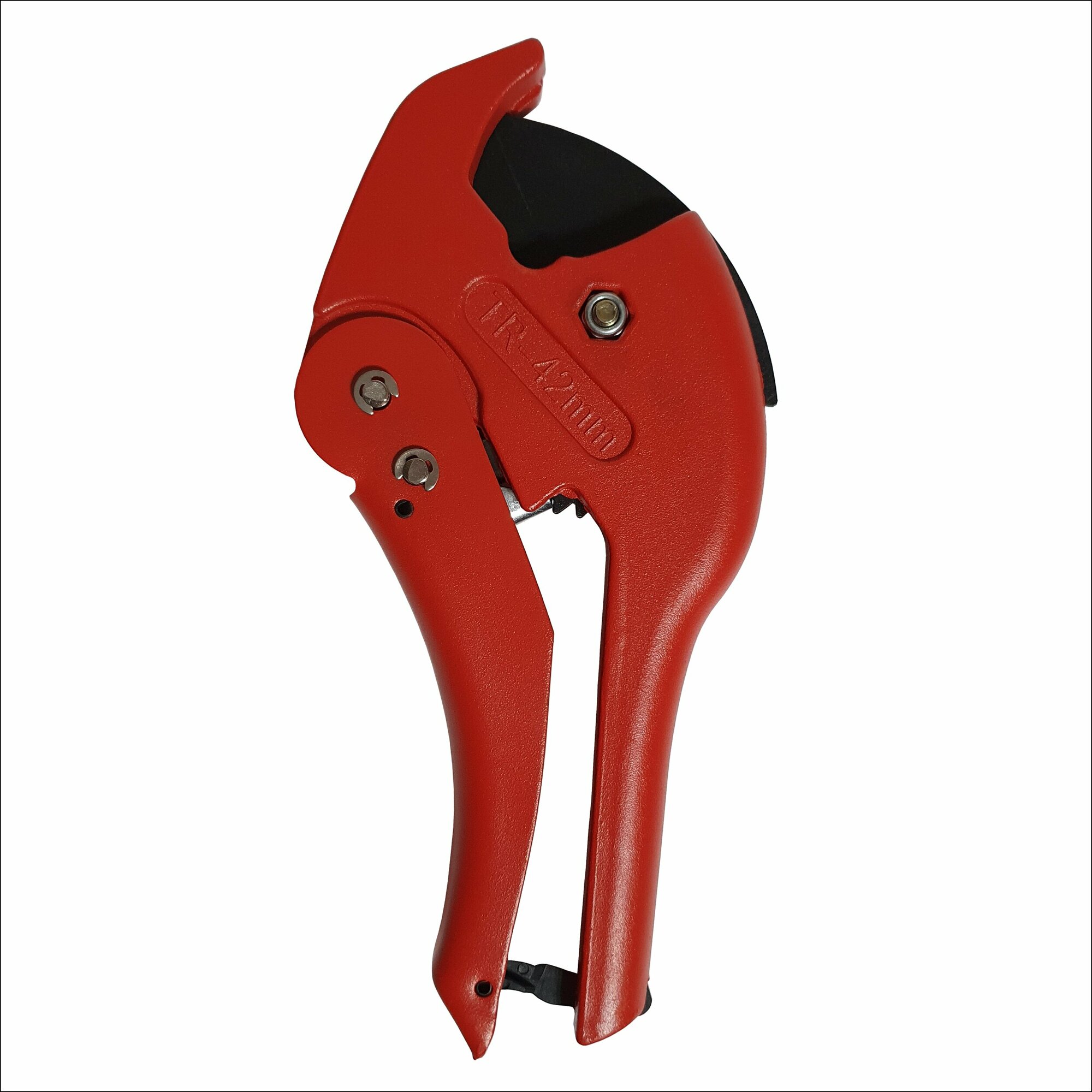 Ножницы усиленные для резки ПВХ труб VER8 05 D до 42мм/ ручной труборез/ ножницы для металлопластиковых труб красные