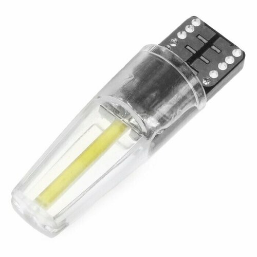 Автолампа светодиодная T10 W5W 12 В 1 СОВ 4 Вт свечение белое 282₽