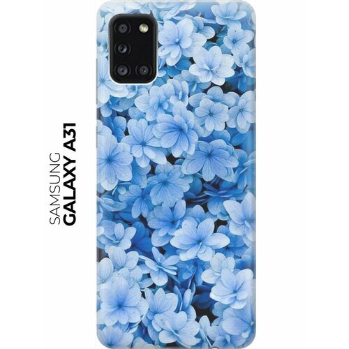 RE: PA Накладка Transparent для Samsung Galaxy A31 с принтом Голубые цветочки re pa накладка transparent для samsung galaxy a6 2018 с принтом голубые цветочки
