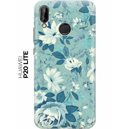 RE: PAЧехол - накладка ArtColor для Huawei P20 Lite с принтом Цветы на голубом re paчехол накладка artcolor для honor 10 с принтом цветы на голубом