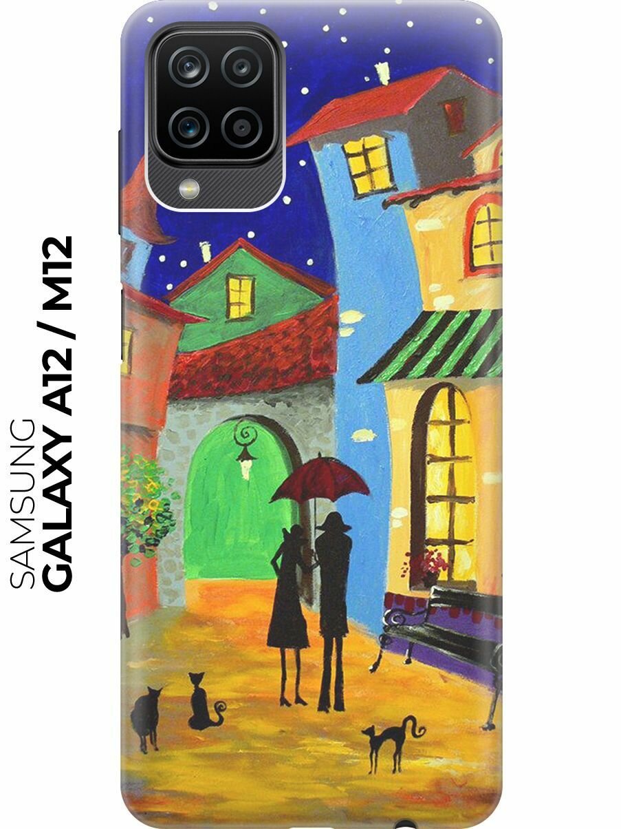RE: PA Чехол - накладка ArtColor для Samsung Galaxy A12 с принтом "Разноцветный город"