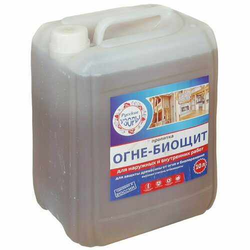 Антисептик Русские узоры, ОгнеБио, для дерева, 2 гр, 10 л