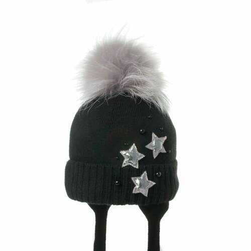 фото Шапка бини андерсен, размер 46-48, черный