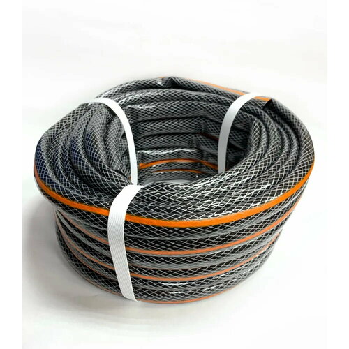 Шланг поливочный ПВХ Black-orange D=18 (25м ) армированный черно-оранжевый