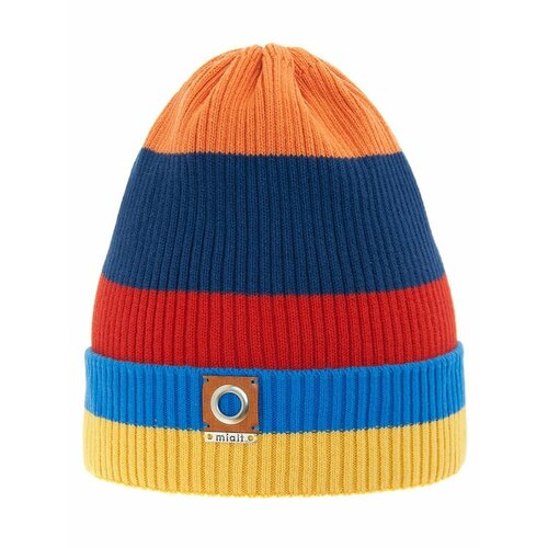 фото Шапка mialt, размер 52-54, оранжевый, горчичный