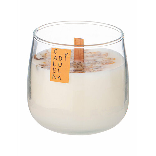 Свеча Новый Год Adpal, в стакане ароматизованная, 8 см