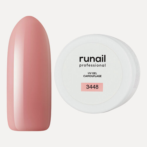 Изображение товара RuNail, Камуфлирующий UV-гель, нежный лепесток, 15 г