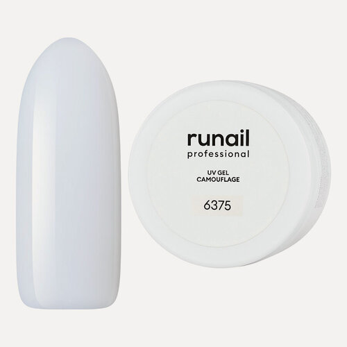 Изображение товара RuNail, Камуфлирующий УФ-гель (цвет: Молочный коктейль), 15 г