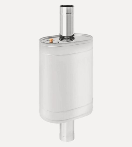 Изображение товара Бак везувий нержавеющая сталь на трубе 55л д.115 (Овальный) 480х305х460мм