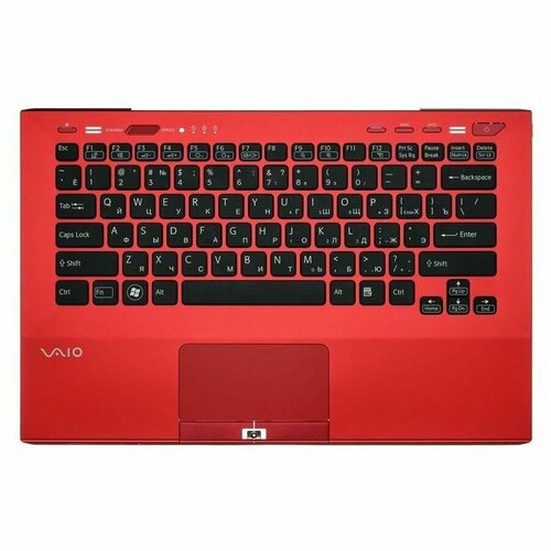 Клавиатура для Sony VPC-SB VPC-SD With Touch PAD For Fingerprint No Backlit RU Red Black key 293400₽