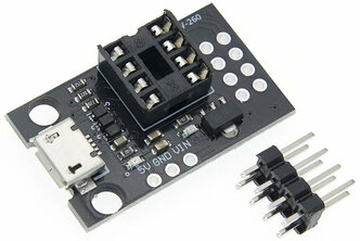 micro-USB адаптер для микроконтроллеров ATtiny 13 / 25 / 45 / 85, 1 шт.