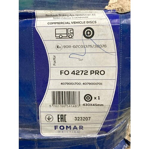 Диск торм !430x132x215x190x45 n10 \SAF B9