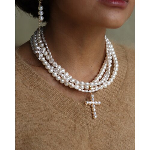 Колье Lunnitsa Soul, длина 37 см, белый