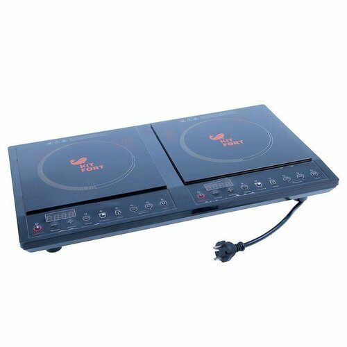 Плитка индукционная Kitfort KT-109 2 конфорки 10001000 Вт чёрная 8690₽