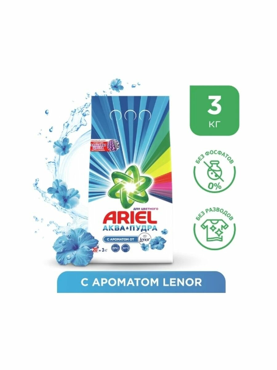 Стиральный порошок Ariel Автомат Color Lenor Fresh 2.5 кг - фото №16