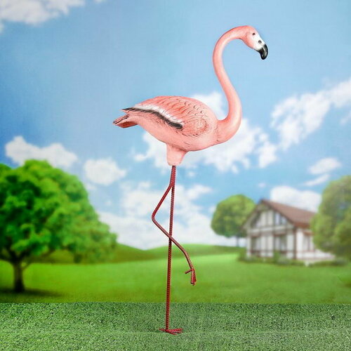 Садовая фигура Фламинго большой 40х18х87см