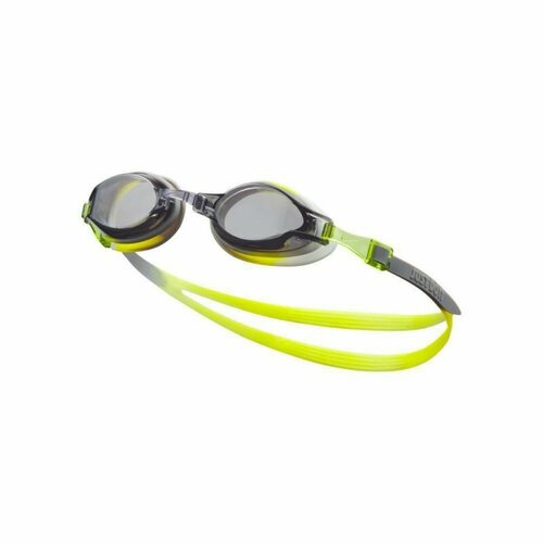 Очки для плавания детские NIKE Chrome Youth, NESSD128042, дымчатые линзы, регул . пер, желто-сер. оправа