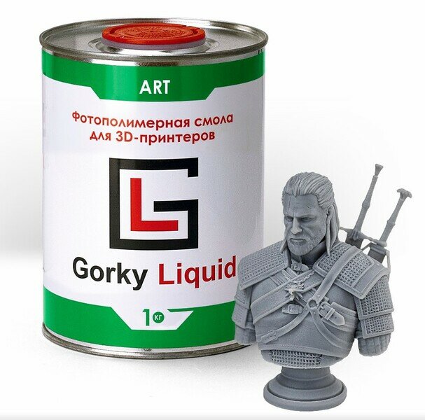 Фотополимерная смола Gorky Liquid ART (1кг) Серая