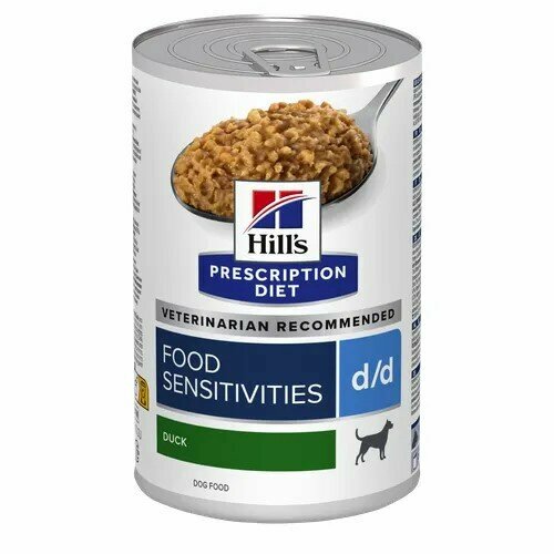 Консервы для собак с чувствительным пищеварением Hill's со вкусом утки 370 г